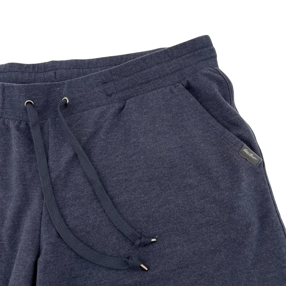 Eddie Bauer Mens Navy Heather Knit Lounge Shorts XL Drawstring ELS2022S